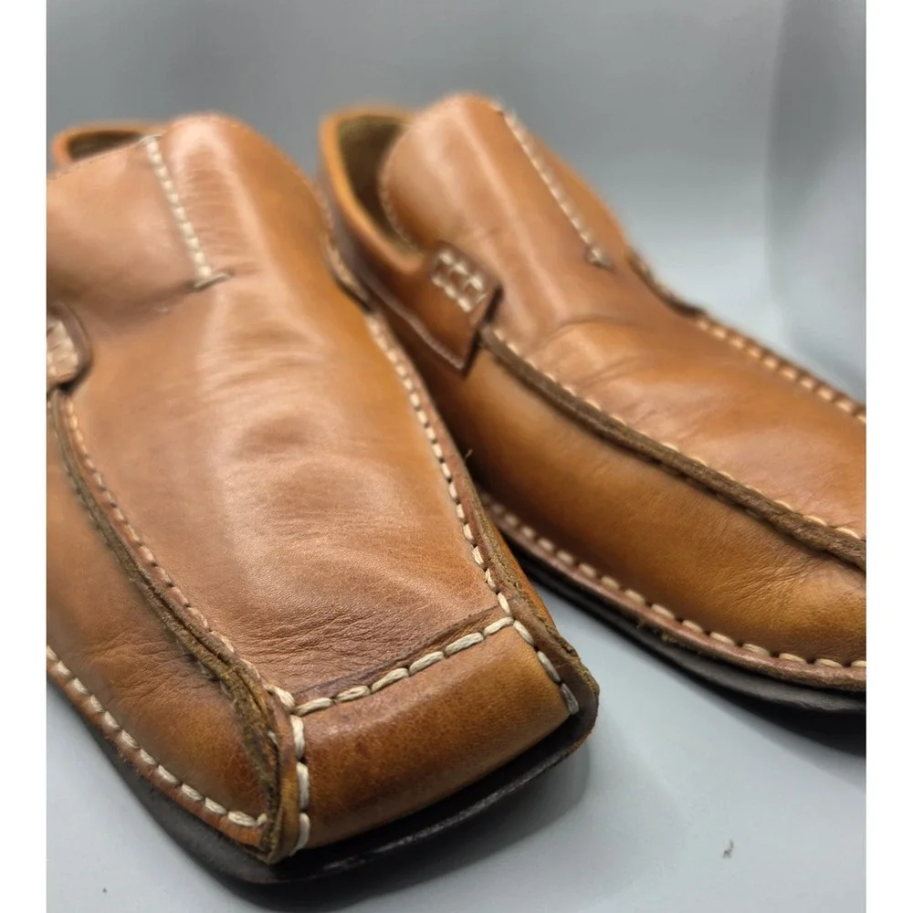Bacco Bucci Studio Men's 11M Brown Leather Loafers Vero Cuoio Slip On Dress...